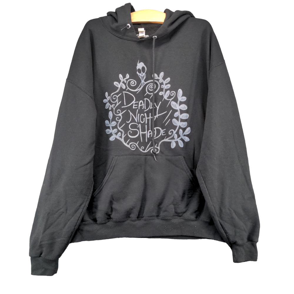 Disney Mens Nightmare Before Christmas Hoodie Black XL Deadly Night Shade